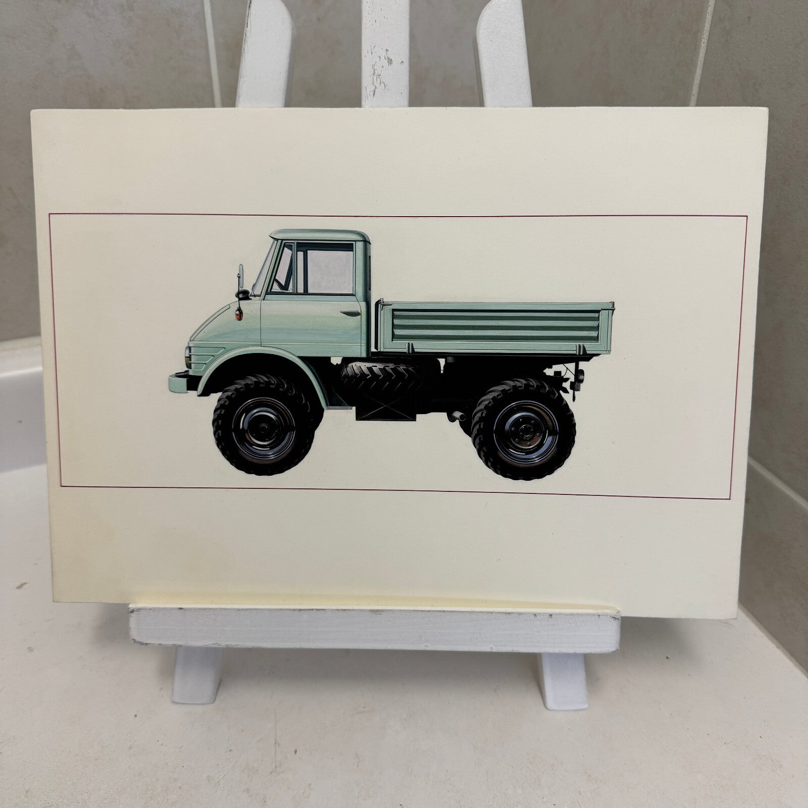 Mercedes Benz Unimog Truck Illustration Art Drawing Hand Drawn Robert Preis