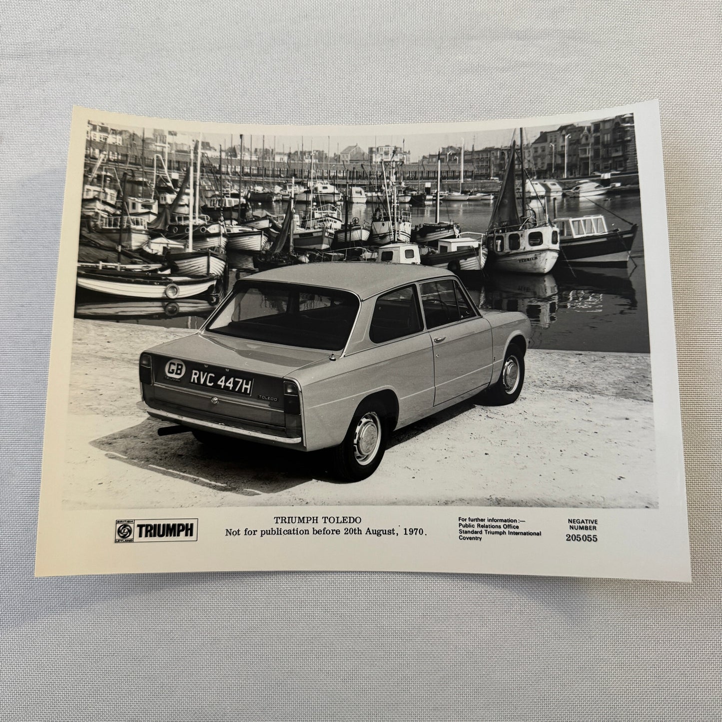 Triumph Toledo Coupe Car Factory Press Photo Photograph Print 1971