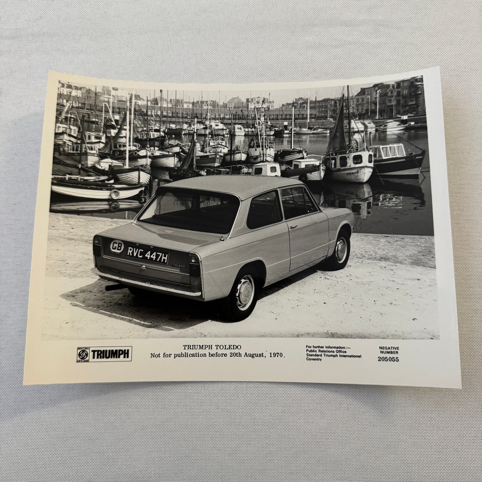 Triumph Toledo Coupe Car Factory Press Photo Photograph Print 1971