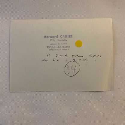 1962 Racing Photo Photograph Graham Hill BRM Car - Bernard Cahier Photographer 