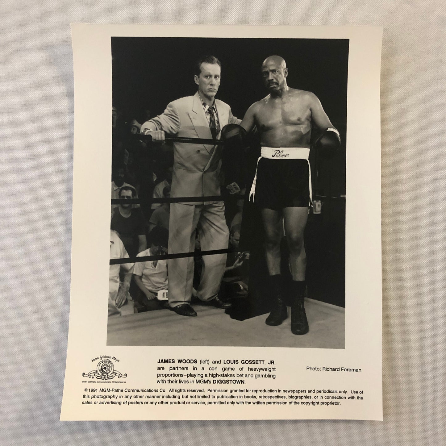 Boxing Movie Film Press Photo Photograph Diggstown James Woods Louis Gossett Jr
