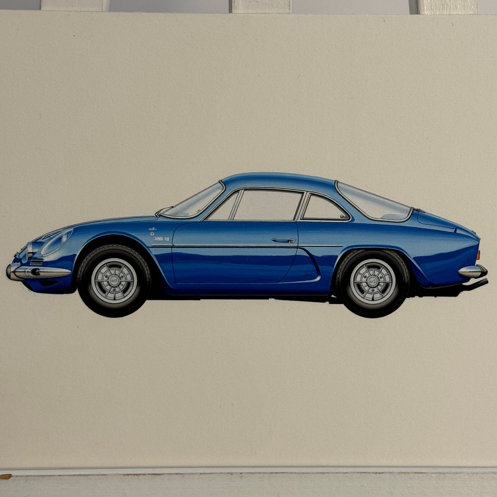1969 Renault Alpine A110 1600S Car Illustration Art Drawing Hand Drawn Vintage