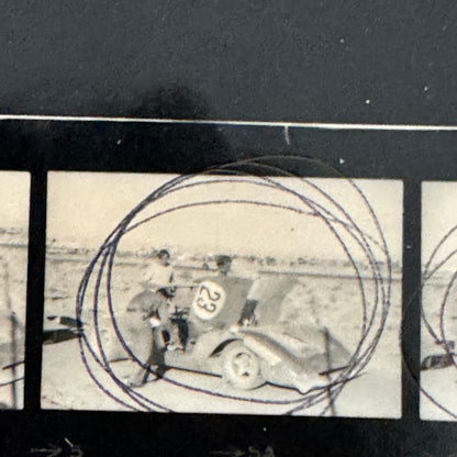 Vintage 1969 Las Vegas Can Am Racing Photo Contact Sheet Photograph Chaparral