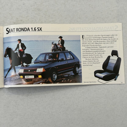1984 Seat Ronda Press Kit German Text European Brochure Photos