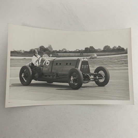 Vintage Fiat Land Speed Record Car Racing Photo Mephistopheles 1924 1960s Print