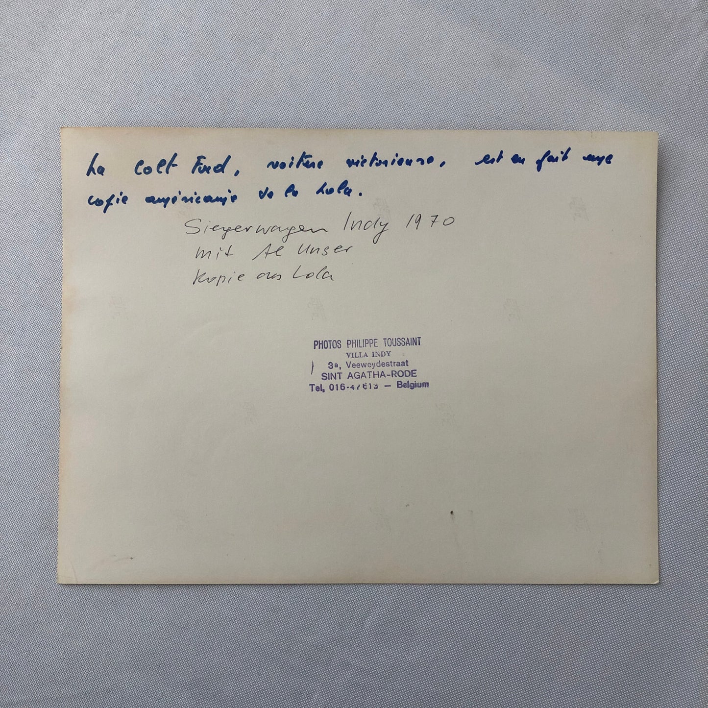 Indianapolis Indy 500 Racing Photo Photograph Al Unser 1970 Car Vintage