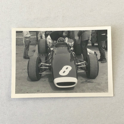 Vintage Racing Car Photo Photograph Lot of 2 - McLaren Car at Silverstone 1967