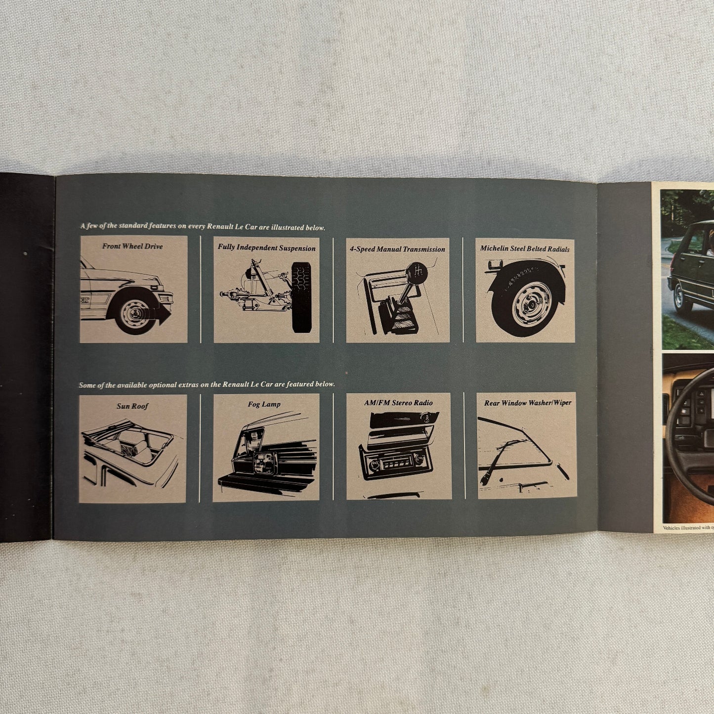 1982 Renault LeCar Car Sales Brochure Catalog Advertising Vintage