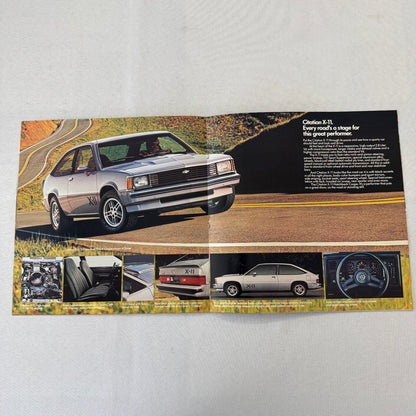 1982 Chevrolet Citation Car Sales Brochure Catalog Chevy X11 X-11