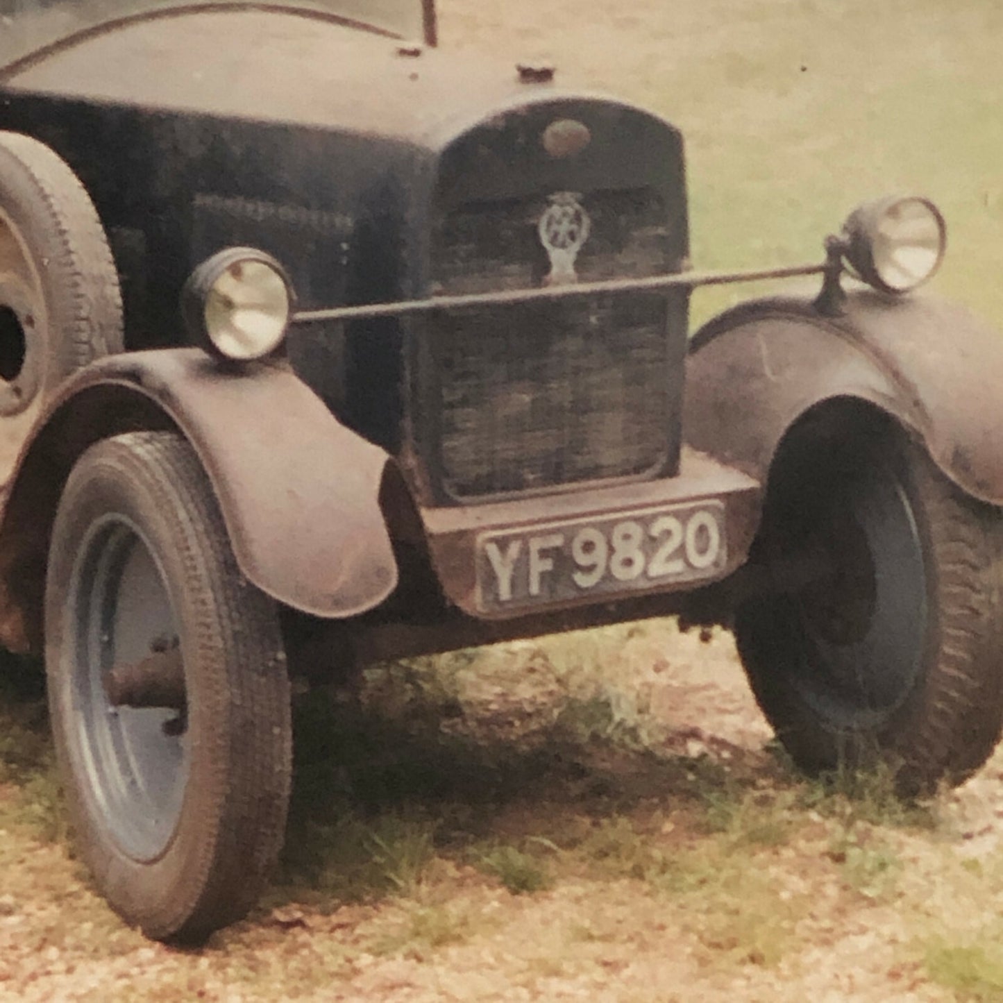Vintage 1927 Trojan 3 Door Car Barn Find Photo Photograph Print Junk Yard 