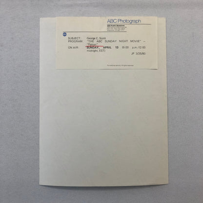 Patton Movie Film ABC Television Photo Photograph George C Scott George S Patton