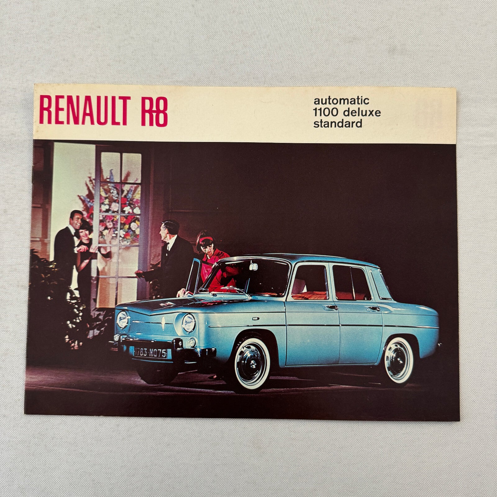 Renault R8 Car Sales Brochure Catalog Vintage Advertising Canadian 1100 Deluxe +