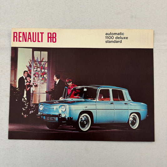 Renault R8 Car Sales Brochure Catalog Vintage Advertising Canadian 1100 Deluxe +