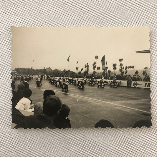 Vintage Motorcycle Racing Photo photograph Snapshot Germany