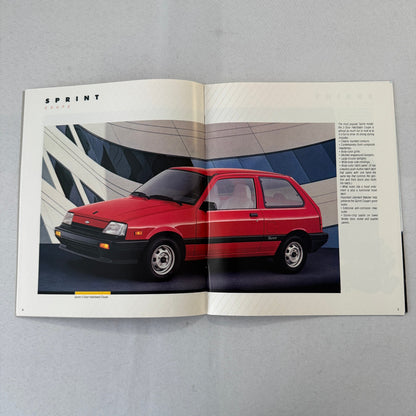 1988 Chevrolet Sprint Car Sales Brochure Catalog Vintage Advertising TURBO