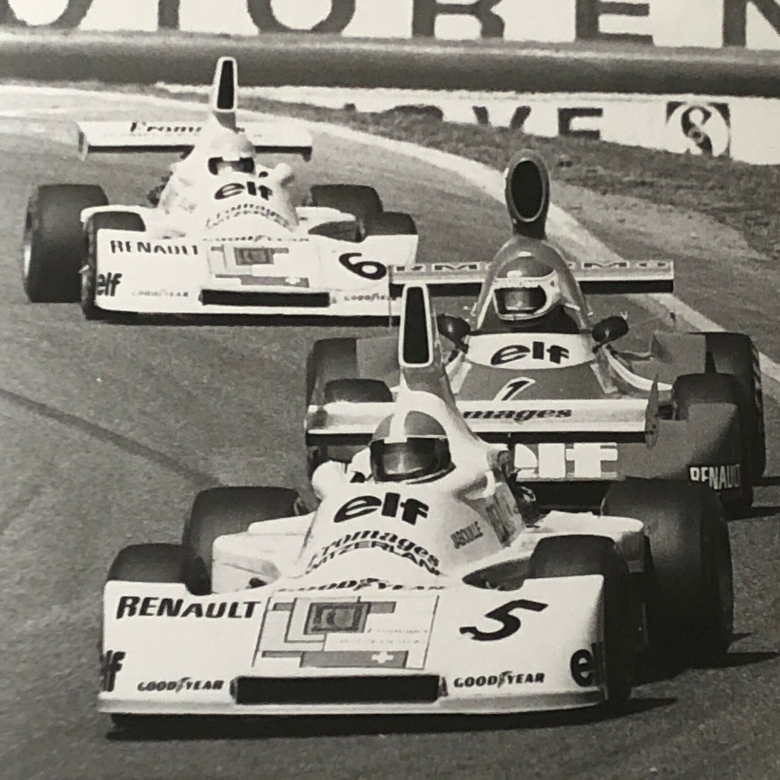 Vintage 1976 Formula 2 F2 Hockenheim Racing Photo Photograph ELF Renault + 