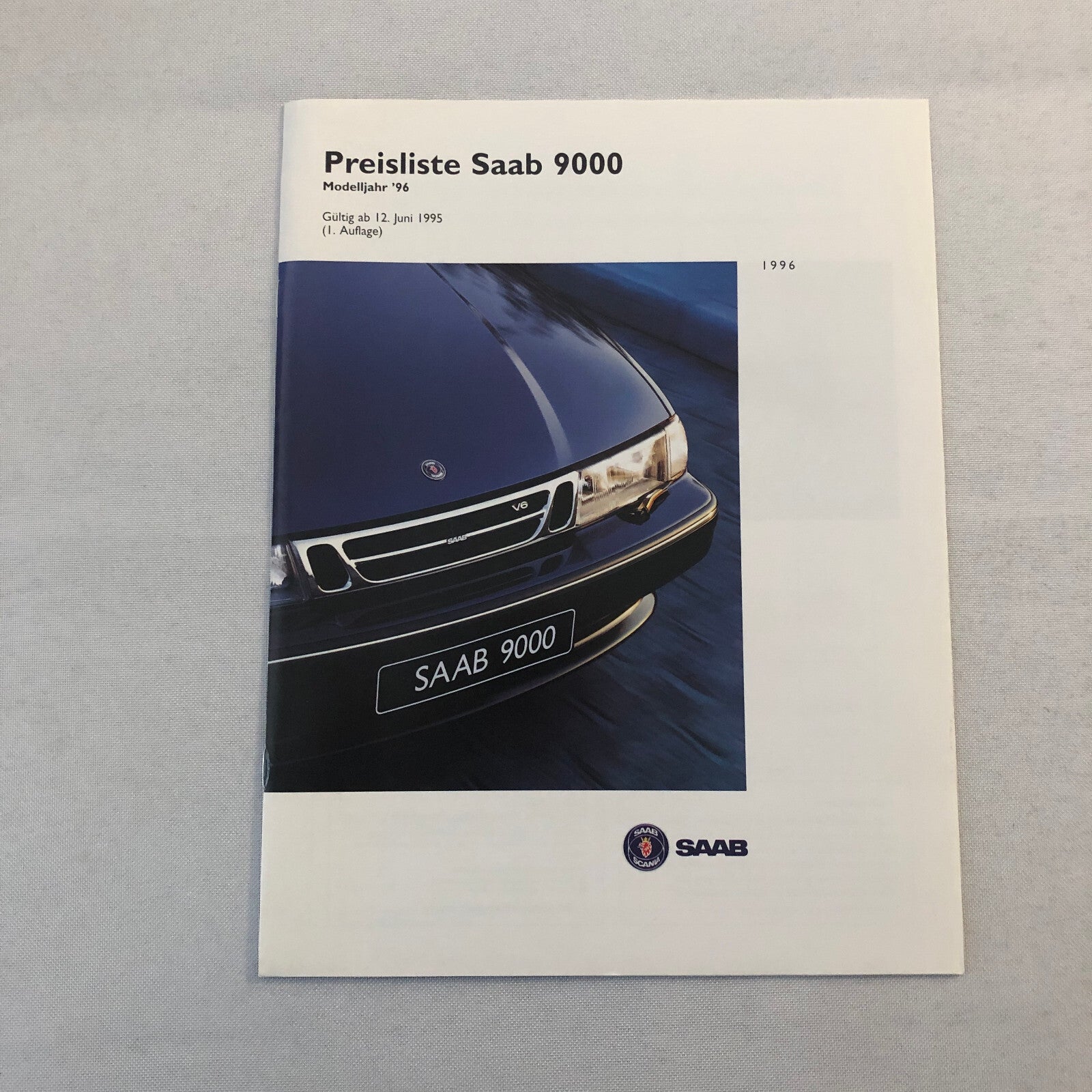 1996 Saab Car Press Kit 9000 900 Convertible Turbo GERMAN Market