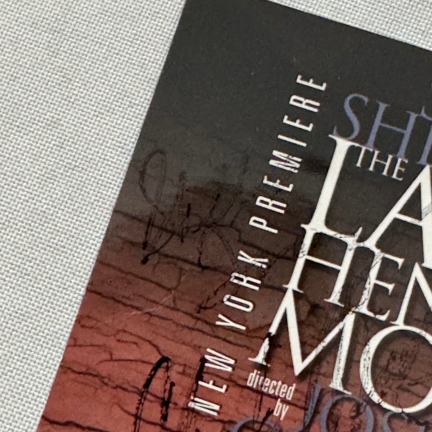 The Late Henry Moss Cast Signed Playbill Autographed Ethan Hawke Guy Boyd 2001