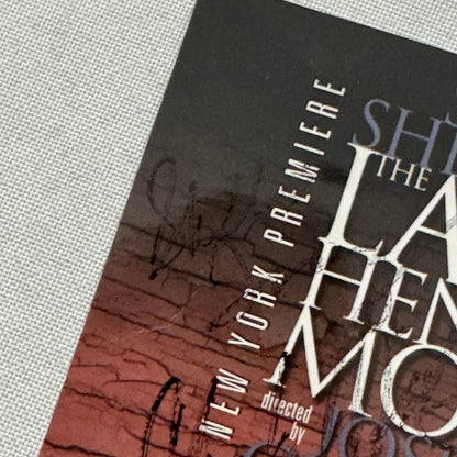 The Late Henry Moss Cast Signed Playbill Autographed Ethan Hawke Guy Boyd 2001