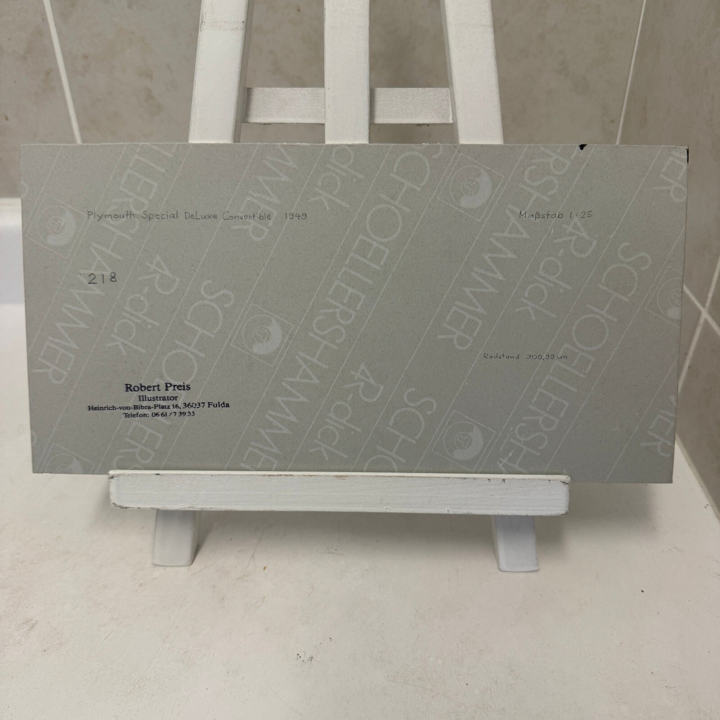 1949 Plymouth Special Deluxe Convertible Automobile Illustration Art Drawing