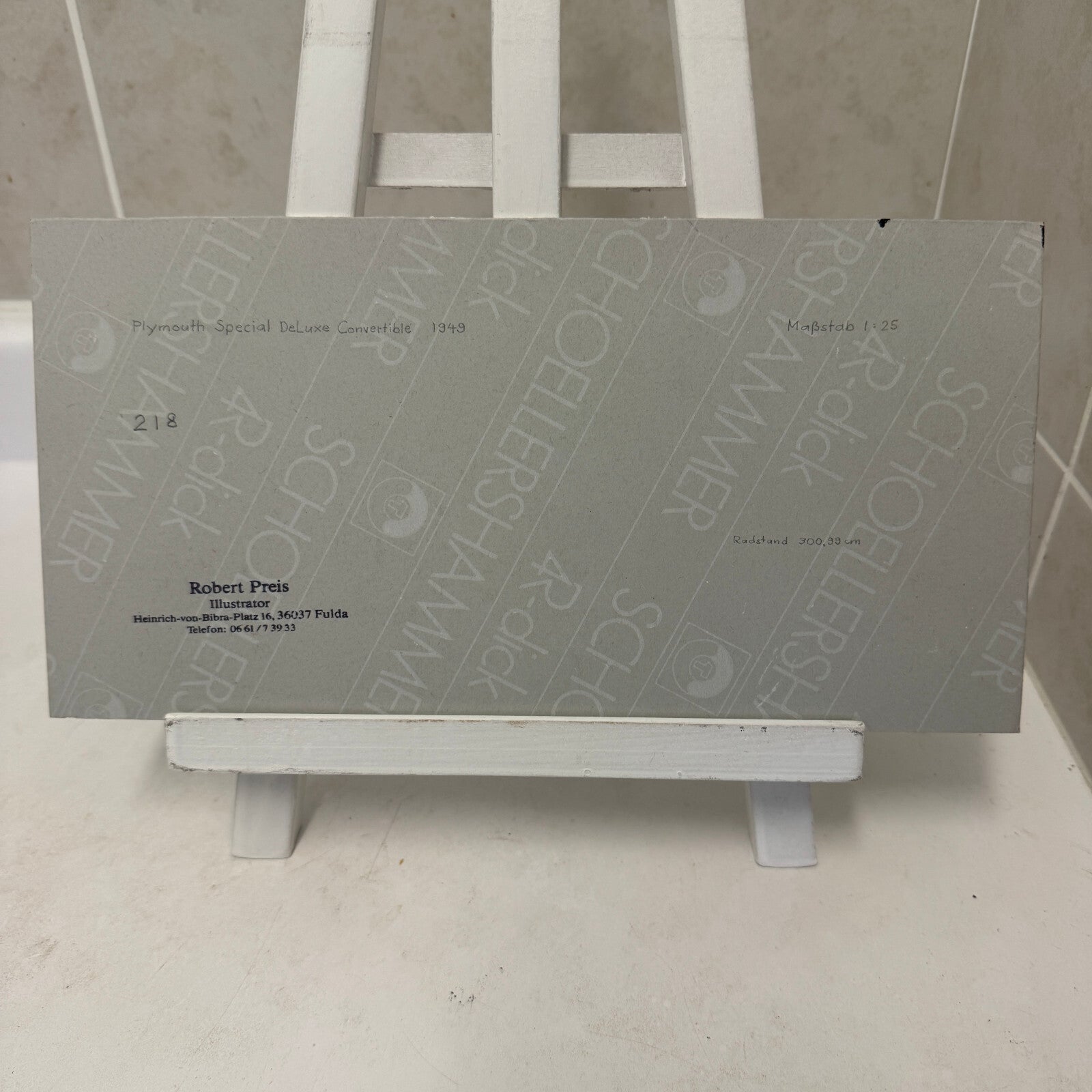 1949 Plymouth Special Deluxe Convertible Automobile Illustration Art Drawing