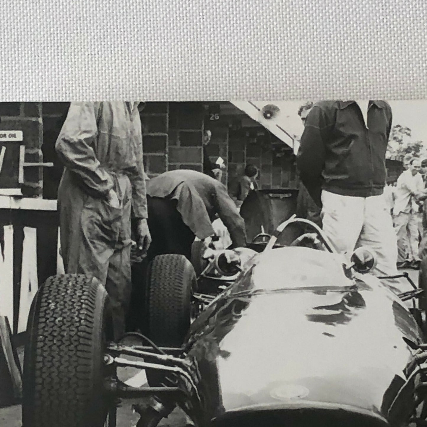 Vintage Racing Car Photo Photograph Print - Possibly BRM Car ? 