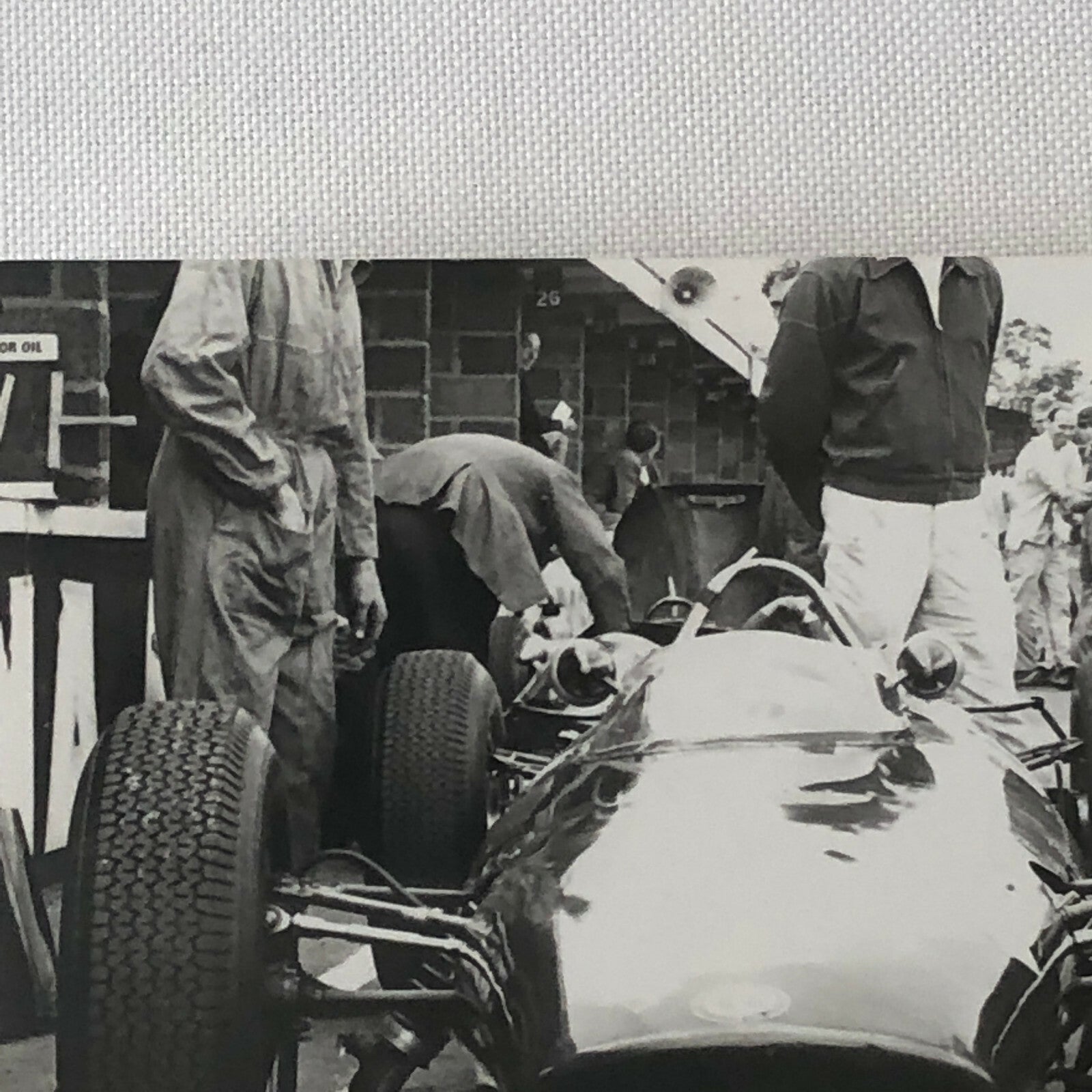 Vintage Racing Car Photo Photograph Print - Possibly BRM Car ? 