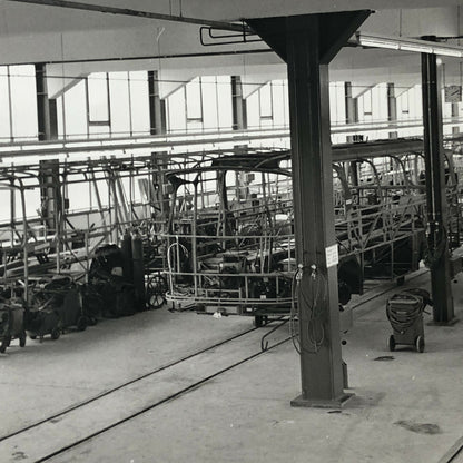 Vintage Plaxton Coachworks Bus Factory Photo Photograph Truck 