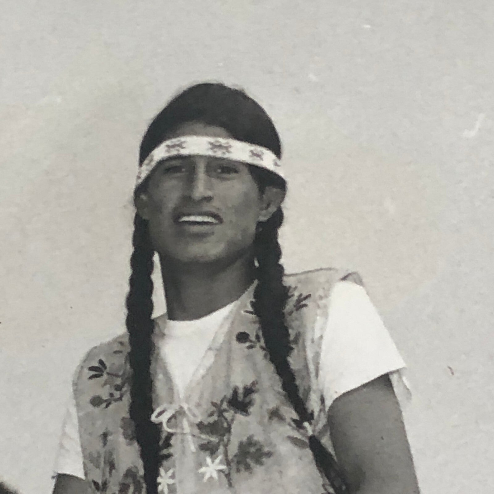 Native American Indian Aboriginal Man on Horseback Circus Photo Photograph