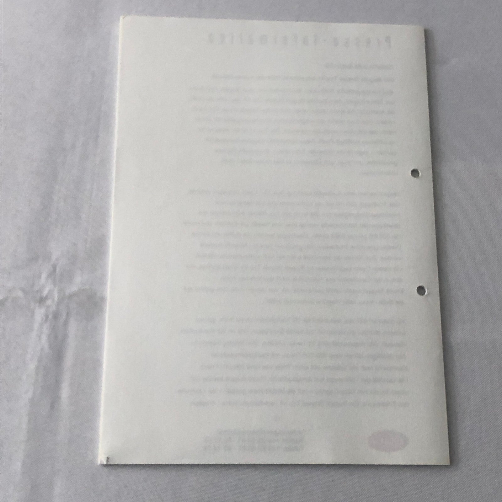 Bugatti Veyron Press Kit Brochure Photos 2002 German Text Bugatti Royale