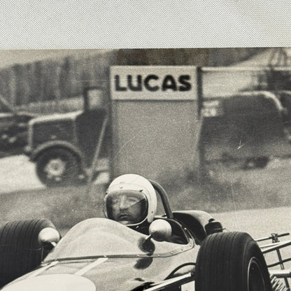 Juan Manuel Fangio Son Cacho Fangio Brands Hatch UK Press Photo Photograph