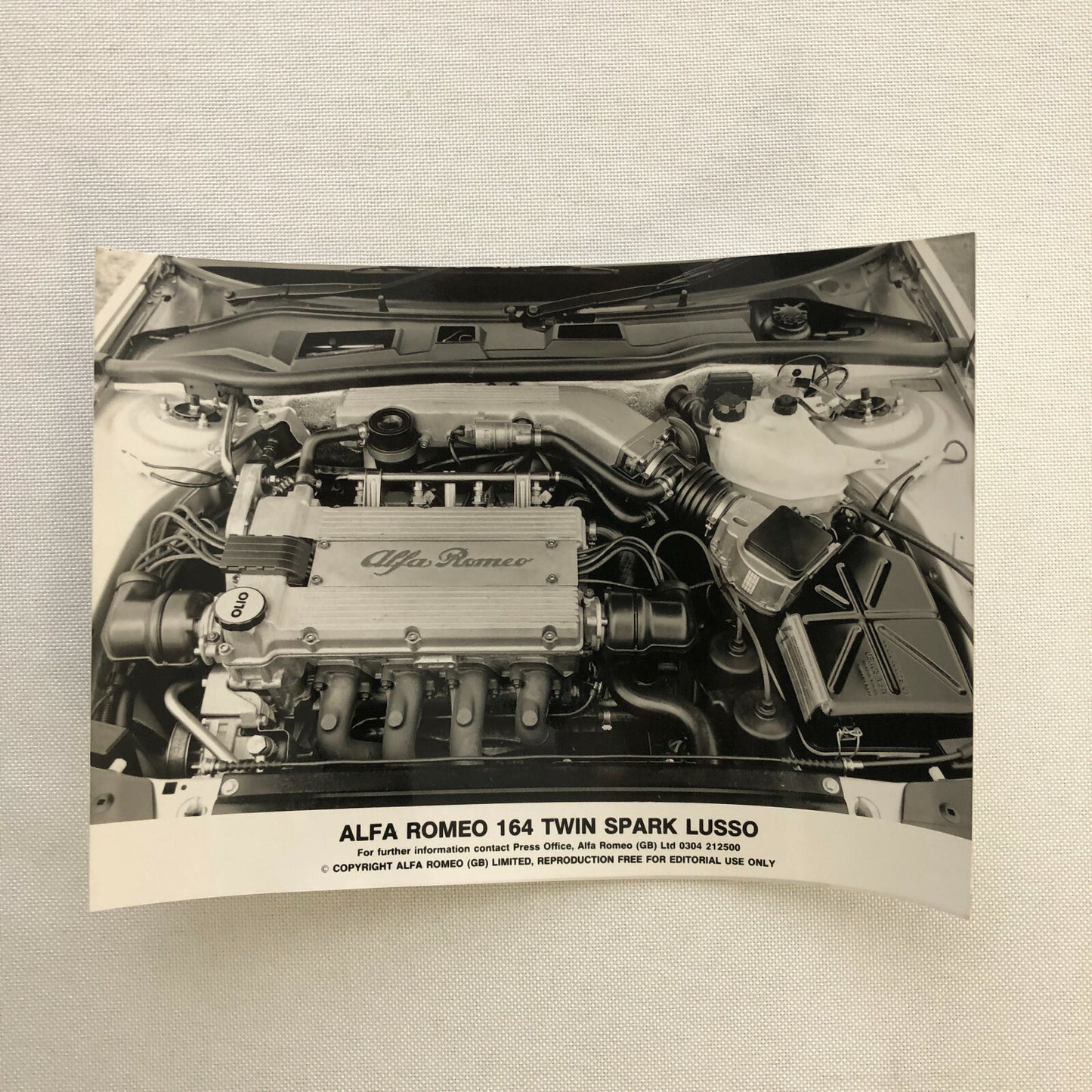 Alfa Romeo 164 Twin Spark Lusso Factory Press Photo Photograph Lot of 4