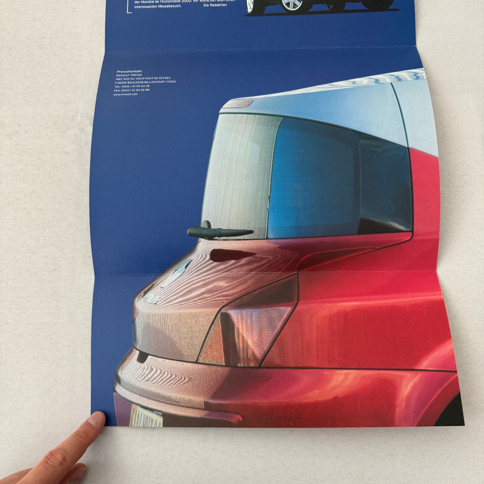 2000 Renault Next Factory Brochure Magazine German Text Concept Cars