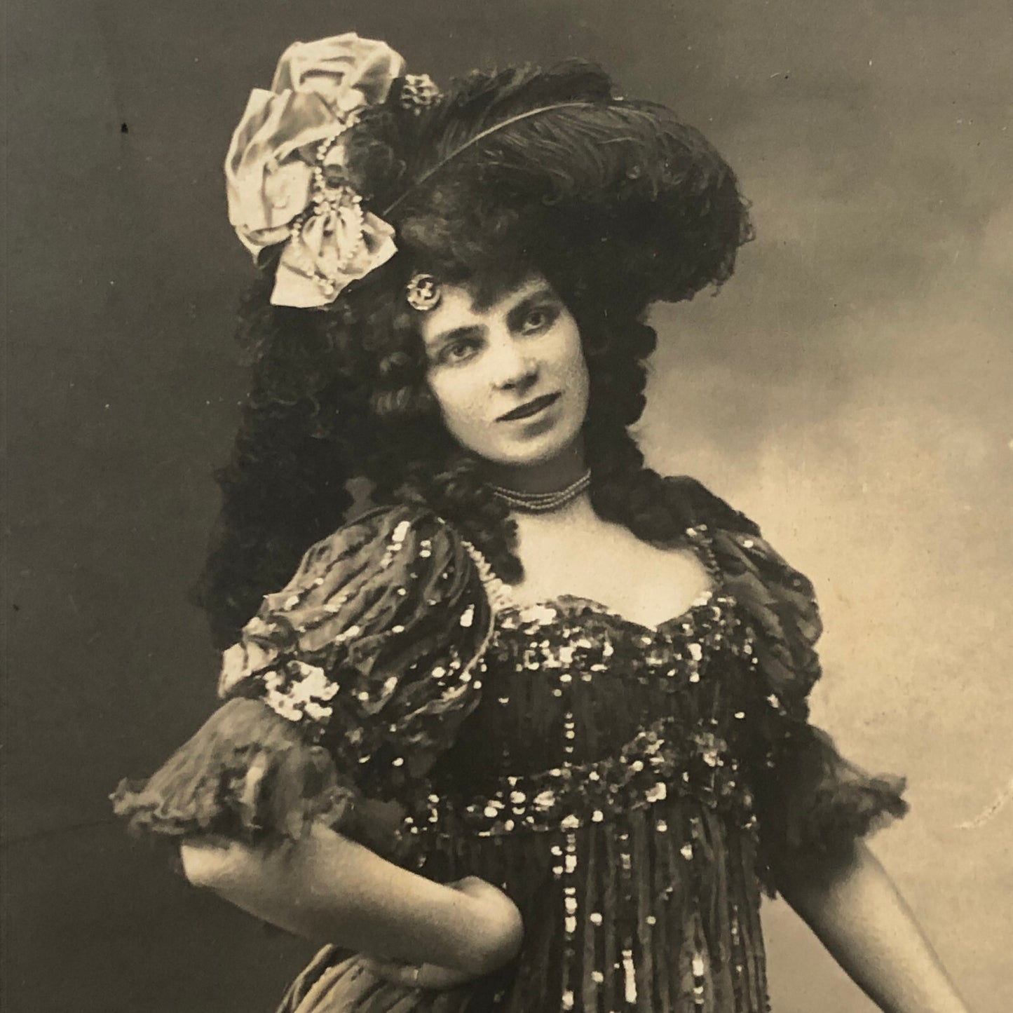 Circus Performer Dancer Acrobat French RPPC Real Photo Postcard Mariette Parez