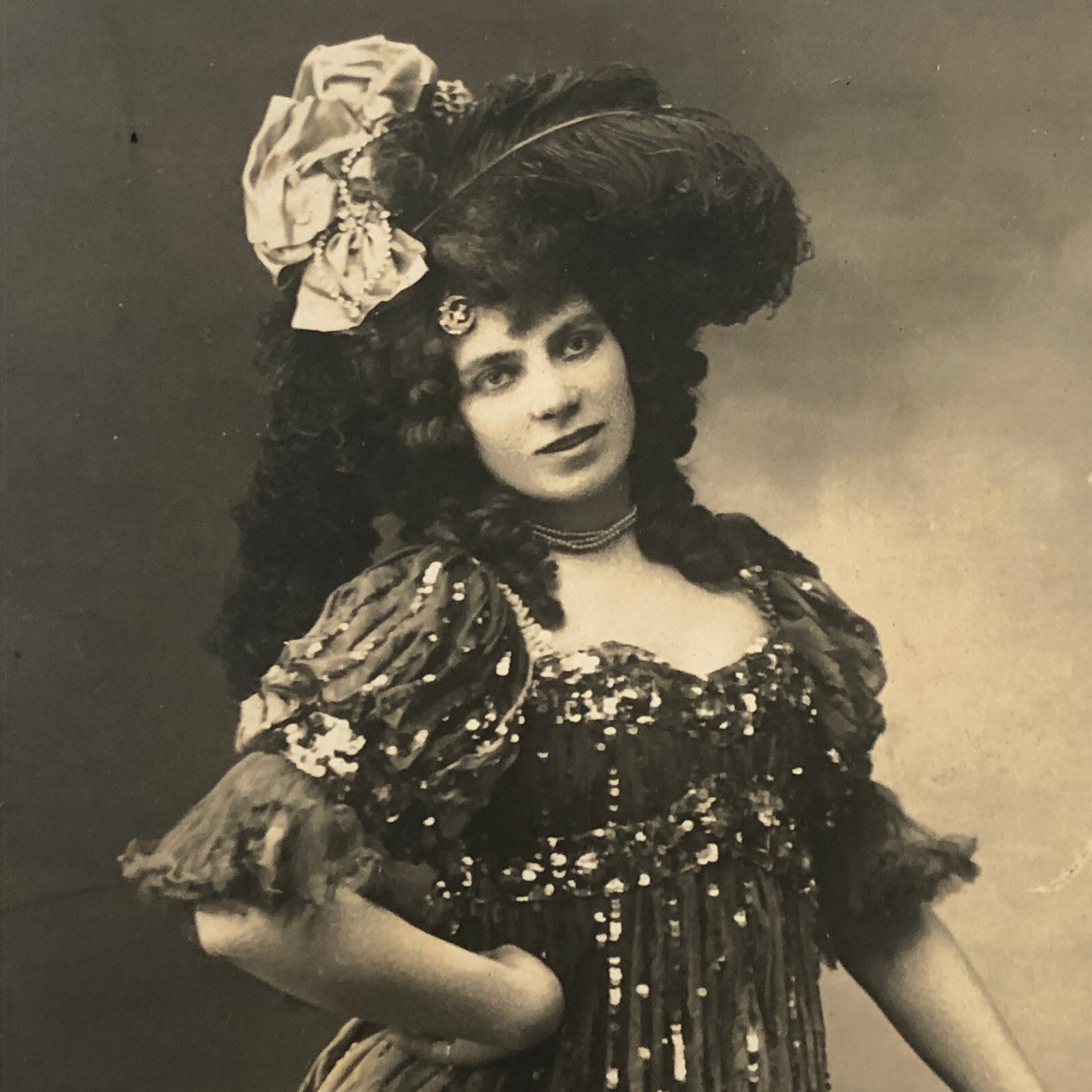 Circus Performer Dancer Acrobat French RPPC Real Photo Postcard Mariette Parez