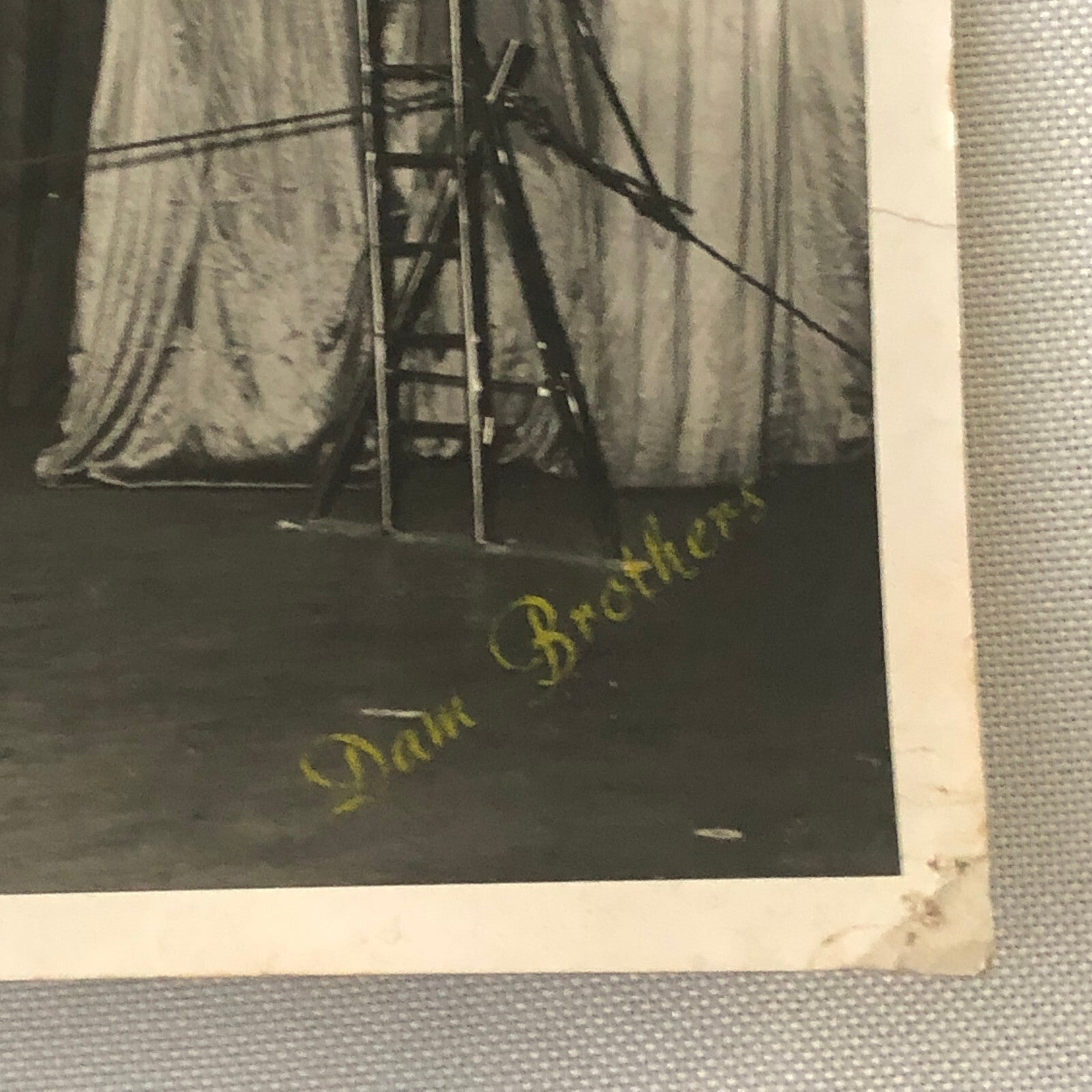 Circus Performer Unicycle Balancing Act Photo Photograph Dam Brothers Vintage