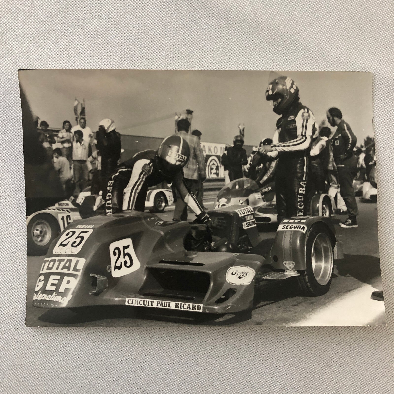 Vintage Motorcycle Sidecar Racing Photo photograph Germany Side Car
