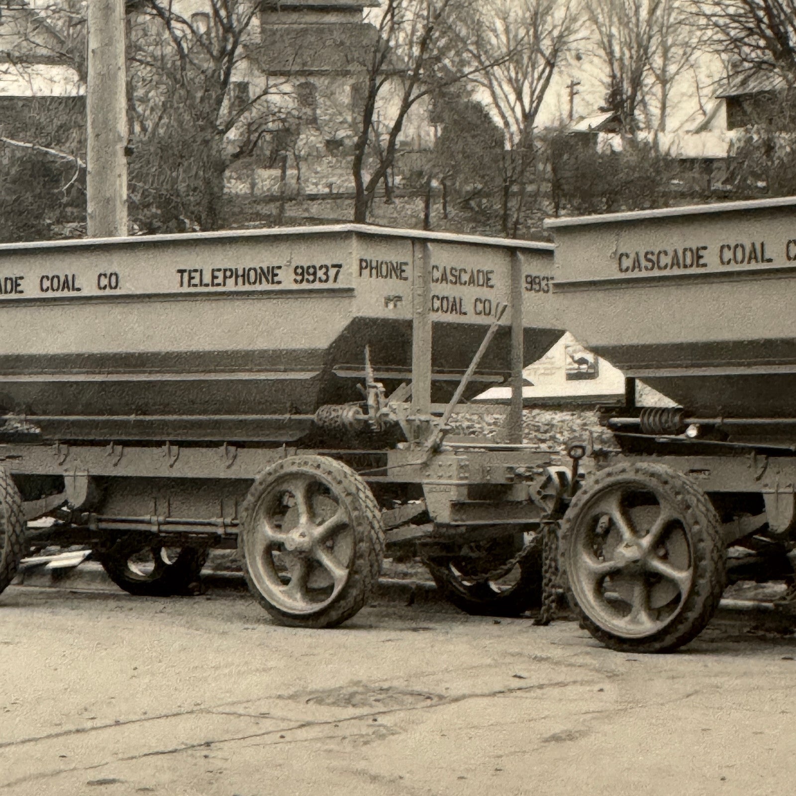 Vintage Highway Trailer Company Early Truck Photo Photograph