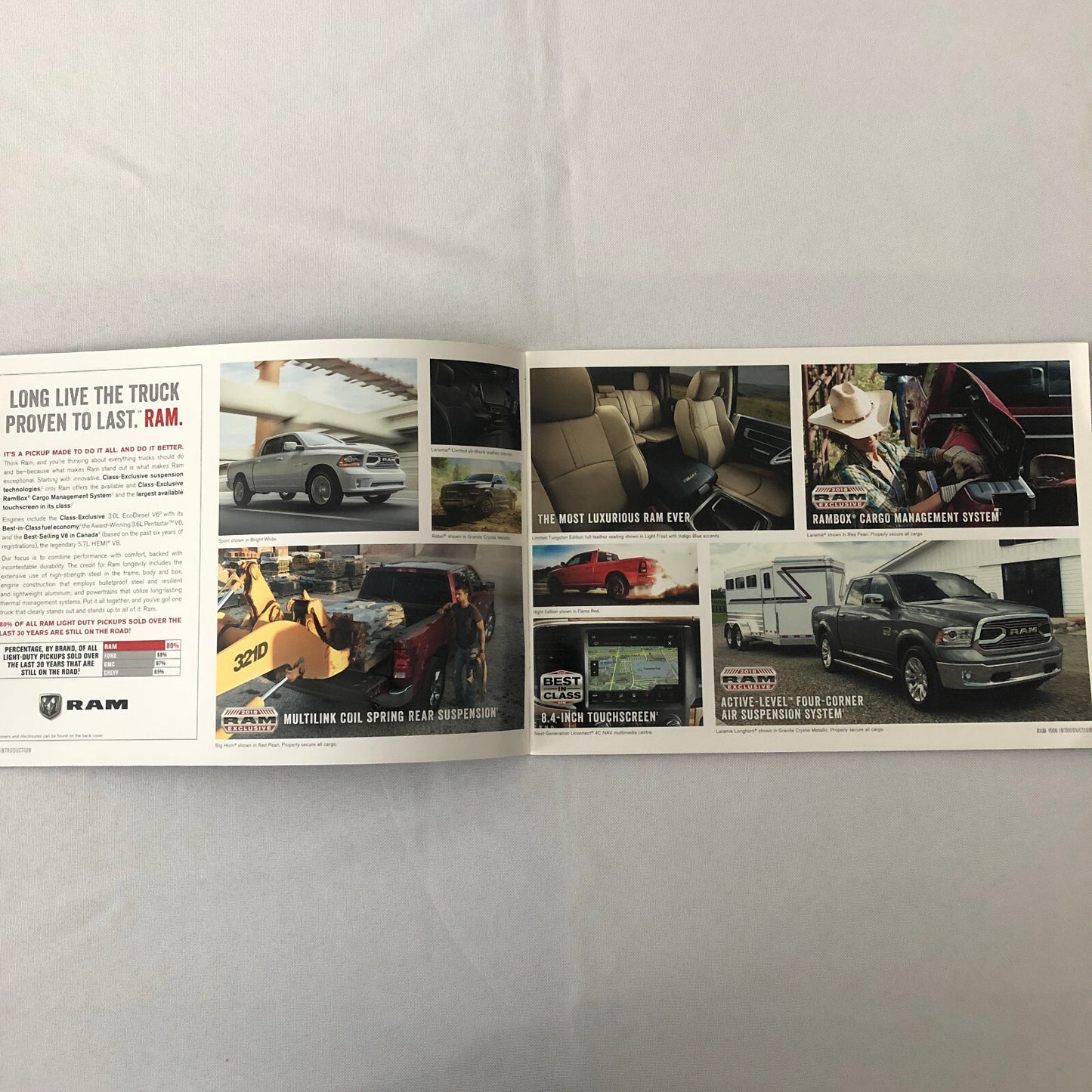 2018 Dodge Ram Pickup Truck Sales Brochure Catalog Big Horn Harvest Rebel ST +
