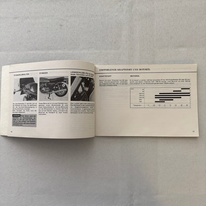 Vintage Suzuki GS1000H Motorcycle Bike Owners Manual Instruction Guide GERMAN