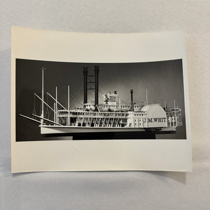 Vintage Photo Photograph JM White Steamboat Steam Boat Ship Scale Model