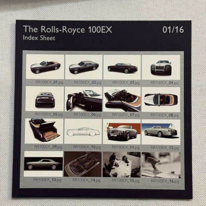 Rolls Royce 100EX Convertible Concept Car Press Kit Photo CD Hardbound German