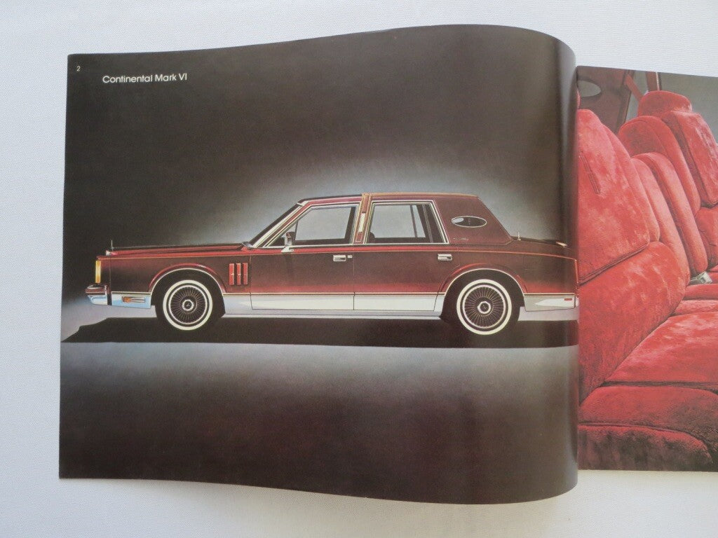 1980 Lincoln Continental & Mark VI Sales Brochure Cartier Pucci Givenchy Blass