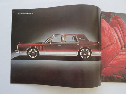 1980 Lincoln Continental & Mark VI Sales Brochure Cartier Pucci Givenchy Blass