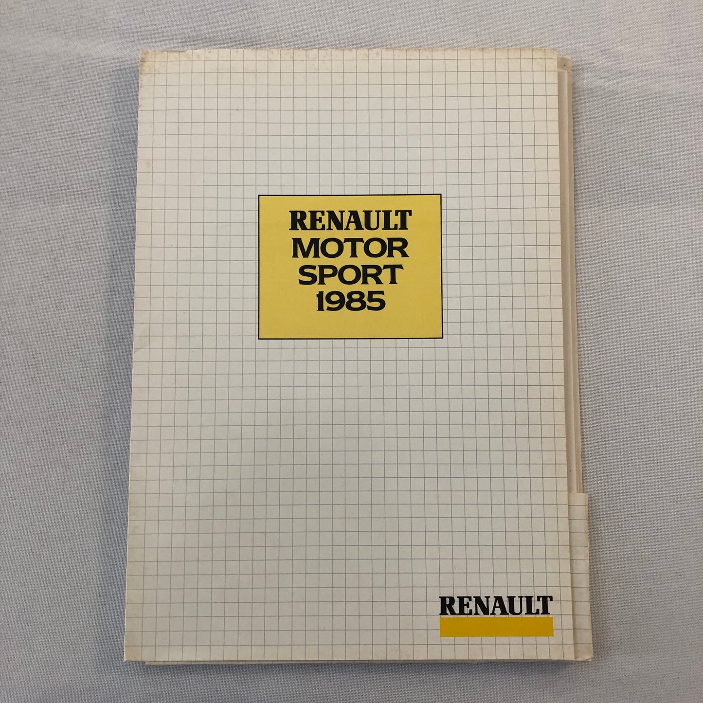 1985 Renault F1 Press Kit ELF Formula One Patrick Tambay Derek Warwick Team