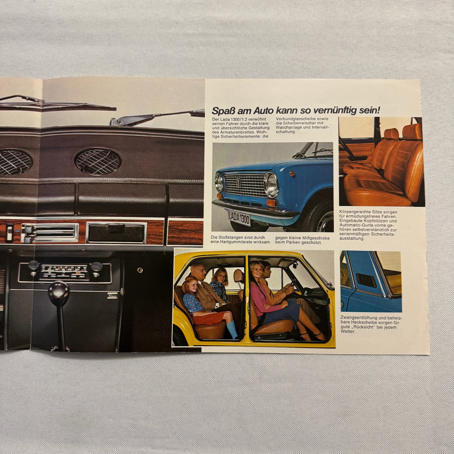 Lada 1300 Car Sales Brochure Catalog Advertising German Text European