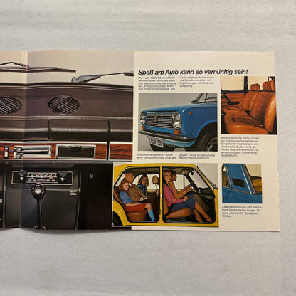 Lada 1300 Car Sales Brochure Catalog Advertising German Text European