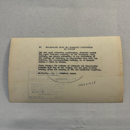 1933 Belfast Maternity Hospital Nurses Baby Press Photo Photograph UK