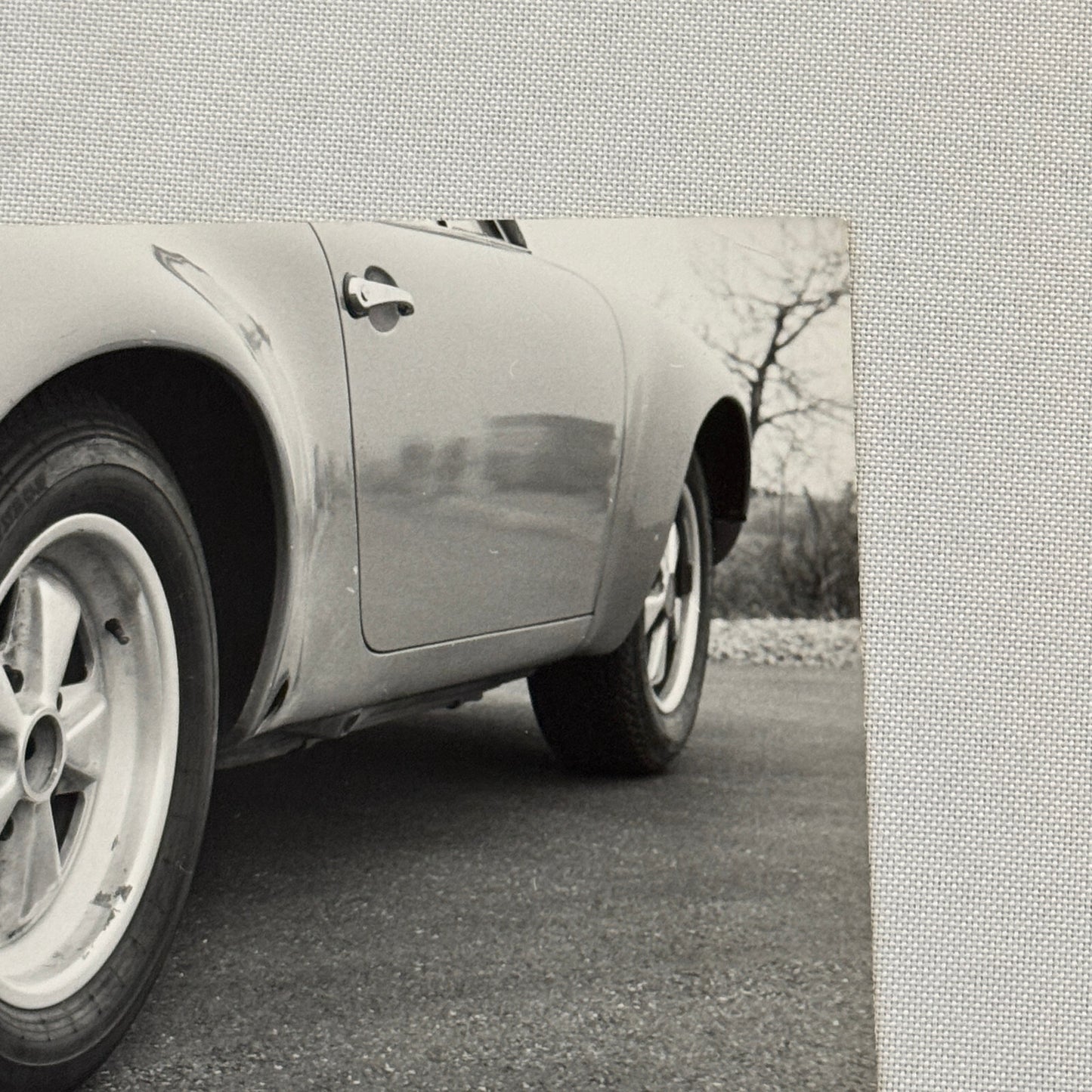 Porsche 911 Fuch Wheels Dunlop Tire Photo Photograph Vintage