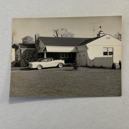 Vintage Photograph Photo Buick Car Automobile Outside House
